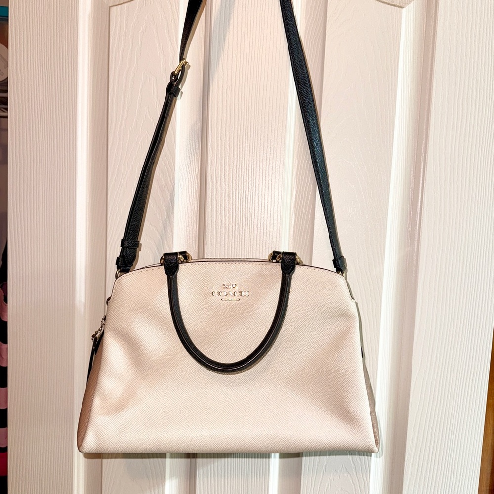 Coach Crossbody Bag in Cream and Black